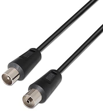 Nanocable Cable Coaxial 3C-2V de 1,8 m con Conector 9,5 mm Macho/Hembra Nanocable Cable Coaxial 3C-2V de 1,8 m con Conector 9,5 mm Macho/Hembra